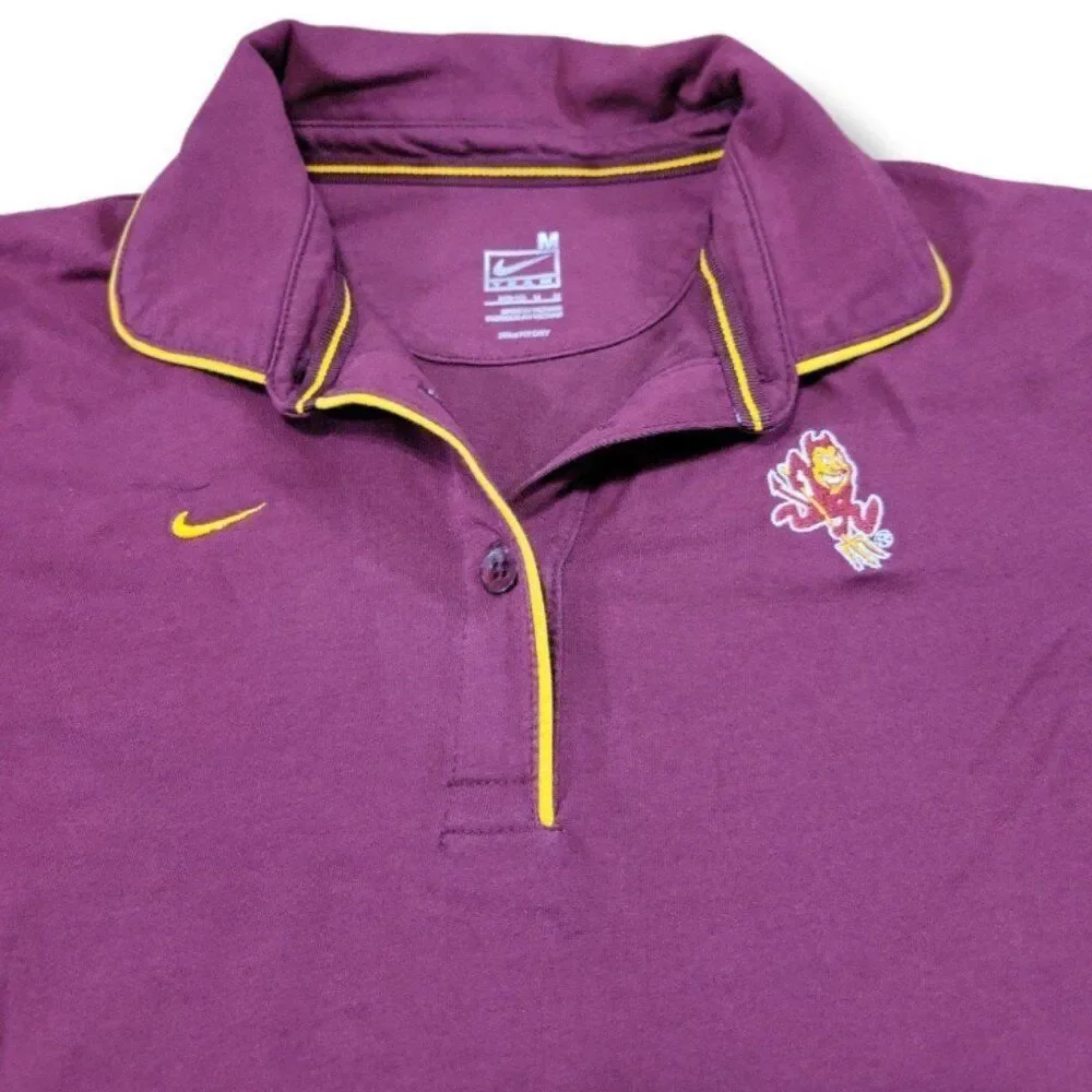 Nike Top Size Medium Nike Team NCAA Arizona State University ASU Sun Devils Polo